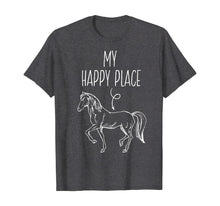 Load image into Gallery viewer, Funny shirts V-neck Tank top Hoodie sweatshirt usa uk au ca gifts for My Happy Place Horse Lover Gifts Horseback Riding Equestrian T-Shirt 143037