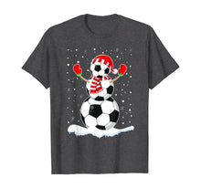Load image into Gallery viewer, Funny shirts V-neck Tank top Hoodie sweatshirt usa uk au ca gifts for Soccer Ball Snowman Santa Hat Funny Christmas T-Shirt 466704