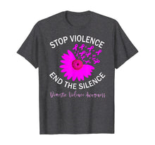 Load image into Gallery viewer, Stop Violence End Silence Domestic Violence Support T-Shirt