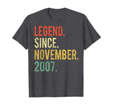 Load image into Gallery viewer, Funny shirts V-neck Tank top Hoodie sweatshirt usa uk au ca gifts for 12 years old Gifts Shirt- Legend Since November 2007 T-Shirt 126109