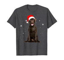 Load image into Gallery viewer, Funny shirts V-neck Tank top Hoodie sweatshirt usa uk au ca gifts for Santa Chocolate Labrador Christmas Gift T-Shirt 373279