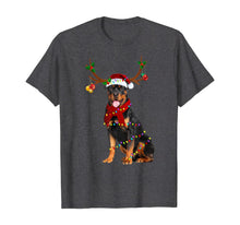 Load image into Gallery viewer, Funny shirts V-neck Tank top Hoodie sweatshirt usa uk au ca gifts for Santa Rottweiler reindeer Light Christmas gifts T-Shirt 389659