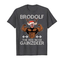 Load image into Gallery viewer, Funny shirts V-neck Tank top Hoodie sweatshirt usa uk au ca gifts for Brodolf The Red Nose Gainzdeer Tee Merry Liftmas Christmas T-Shirt 894279
