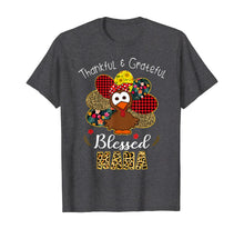 Load image into Gallery viewer, Thankful Grateful Blessed Nana Leopard Turkey Thanksgiving T-Shirt