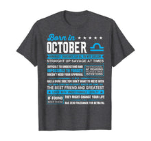 Load image into Gallery viewer, October Birthday Gifts - Born In October Libra T-Shirt T-Shirt