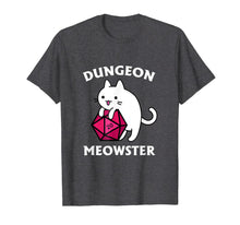 Load image into Gallery viewer, Dungeon Meowster Funny Nerdy Gamer Cat D20 RPG T-Shirt-737107