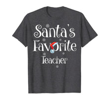 Load image into Gallery viewer, Santa's Favorite Teacher Job Xmas gifts T-Shirt