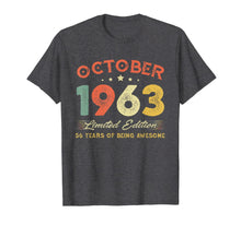 Load image into Gallery viewer, October 1963 56 Years Old Vintage 56th Birthday Gifts T-Shirt