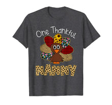 Load image into Gallery viewer, One Thankful Nanny Turkey Thanksgiving gift T-Shirt