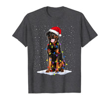 Load image into Gallery viewer, Rottweiler Santa Christmas Tree Lights Xmas Gifts T-Shirt-1250489