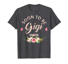 Load image into Gallery viewer, Soon to be gigi est 2020 First time grandma T-Shirt
