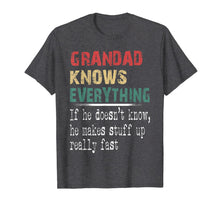 Load image into Gallery viewer, Grandad Knows Everything - Christmas Grandpa Gift T-Shirt-1949956