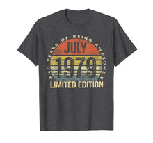 Load image into Gallery viewer, Born July 1979 Limited Edition Bday Gifts 40th Birthday T-Shirt 52563