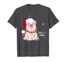 Load image into Gallery viewer, Funny shirts V-neck Tank top Hoodie sweatshirt usa uk au ca gifts for Cute Pig Santa Hat Merry Christmas Pig Lover Gifts T-Shirt 517195