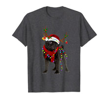 Load image into Gallery viewer, Santa Pug reindeer Light Christmas gifts T-Shirt-1259960