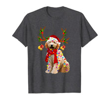 Load image into Gallery viewer, Santa Golden doodle reindeer Light Christmas gifts T-Shirt-2084445