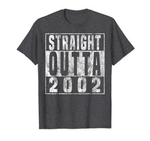 Load image into Gallery viewer, Straight Outta 2002 17th Birthday Gift T-Shirt 17 years old
