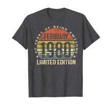 Load image into Gallery viewer, Born February 1980 Limited Edition Bday Gifts 40th Birthday T-Shirt-538759