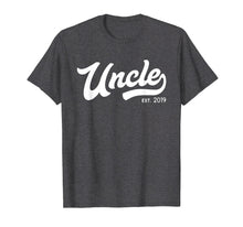 Load image into Gallery viewer, Uncle Est 2019 New Uncle Gift Father's Day T-Shirt