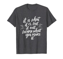 Load image into Gallery viewer, Funny shirts V-neck Tank top Hoodie sweatshirt usa uk au ca gifts for It Is What It Is But It Will Become What You Make It Shirt 3100253