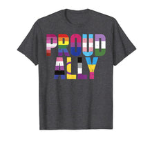 Load image into Gallery viewer, Proud Ally LGBTQ Lesbian Gay Bisexual Trans Pan Queer Gift T-Shirt 162153