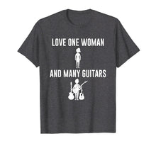 Load image into Gallery viewer, Funny shirts V-neck Tank top Hoodie sweatshirt usa uk au ca gifts for Guitar T-Shirt Love One Woman and Many Guitars 1454786
