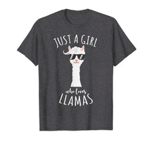 Load image into Gallery viewer, Funny shirts V-neck Tank top Hoodie sweatshirt usa uk au ca gifts for JUST A GIRL LOVE LLAMAS Funny Birthday Gifts Animal T Shirt 2618603