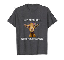 Load image into Gallery viewer, Funny shirts V-neck Tank top Hoodie sweatshirt usa uk au ca gifts for Goats Make me Happy Shirt, Goat Lover T-Shirt 642860