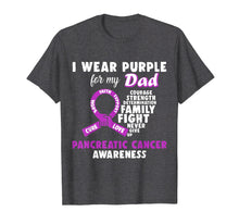 Load image into Gallery viewer, Funny shirts V-neck Tank top Hoodie sweatshirt usa uk au ca gifts for I Wear Purple For My Dad Pancreatic Cancer Awareness Tshirt 2949382