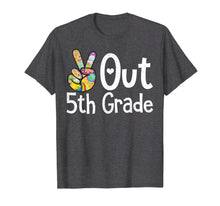 Load image into Gallery viewer, Peace 5th Grade Out Graduation Shirt Last Day of School Gift