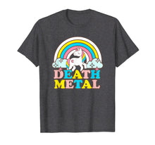 Load image into Gallery viewer, Funny shirts V-neck Tank top Hoodie sweatshirt usa uk au ca gifts for Death Metal Funny Rainbow Unicorn Novelty T-Shirt 2082020