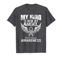 Load image into Gallery viewer, Funny shirts V-neck Tank top Hoodie sweatshirt usa uk au ca gifts for Great My Hero is Now my Angel Brain Cancer Awareness TShirt 2165910