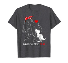 Load image into Gallery viewer, Auntsaurus Rex T-Shirt Funny Auntie Dinosaur Gifts Tshirt