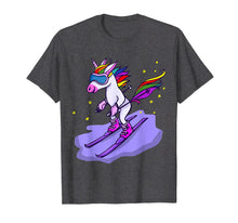 Load image into Gallery viewer, Funny shirts V-neck Tank top Hoodie sweatshirt usa uk au ca gifts for Cute Skiing Unicorn Short Sleeve T-Shirt Skiers Gifts Tee 2600765