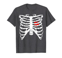Load image into Gallery viewer, Funny shirts V-neck Tank top Hoodie sweatshirt usa uk au ca gifts for Skeleton Ribcage With Heart Funny Halloween Costume T-Shirt 1152322