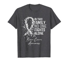 Load image into Gallery viewer, In This Family No One Fights Alone Shirt Brain Cancer