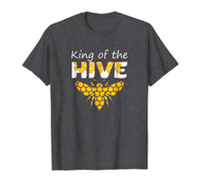 Load image into Gallery viewer, Beekeeping King Of The Hive Tshirt Beekeeper Bee Funny Gifts