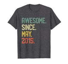 Load image into Gallery viewer, Awesome Since May 2015 T-Shirt Vintage 4th Birthday Gift