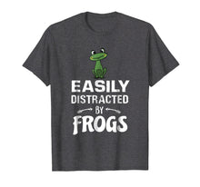 Load image into Gallery viewer, Funny shirts V-neck Tank top Hoodie sweatshirt usa uk au ca gifts for Easily Distracted By Frogs T-Shirt Funny Frog Lovers Gift 1980661