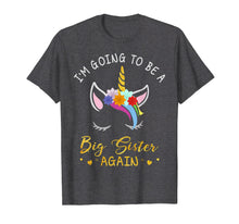 Load image into Gallery viewer, Funny shirts V-neck Tank top Hoodie sweatshirt usa uk au ca gifts for I'm Going To Be A Big Sister Again Unicorn T-Shirt for Girls 373680