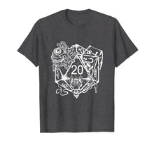 Load image into Gallery viewer, Role Playing Dungeons Gift Shirt Dice Art D20 RPG Fantasy