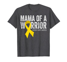 Load image into Gallery viewer, Funny shirts V-neck Tank top Hoodie sweatshirt usa uk au ca gifts for Mama of a Warrior Childhood Cancer T Shirt Ribbon Oncology 1477943