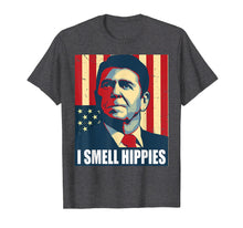 Load image into Gallery viewer, Funny shirts V-neck Tank top Hoodie sweatshirt usa uk au ca gifts for Ronald Reagan I Smell Hippies Shirt Funny Political Gifts 174695