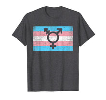 Load image into Gallery viewer, Transgender Pride Flag With Trans Man Woman Symbol T Shirt