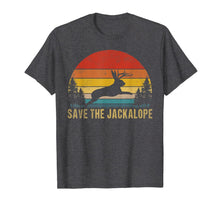 Load image into Gallery viewer, Retro vintage save the Jackalope tshirt for camping-lovers, T-Shirt 169265