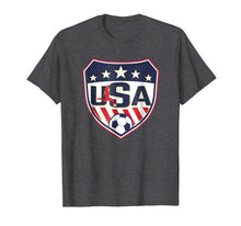 Load image into Gallery viewer, Vintage Soccer Shirt Usa Shield Soccer Player Silhouette