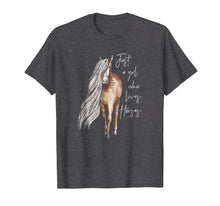 Load image into Gallery viewer, Funny shirts V-neck Tank top Hoodie sweatshirt usa uk au ca gifts for Just a Girl Who Loves Horses T-shirt 324215