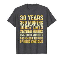 Load image into Gallery viewer, Funny shirts V-neck Tank top Hoodie sweatshirt usa uk au ca gifts for 30 Years Old 30th Birthday Gold Vintage T Shirt 360 Months 1680798