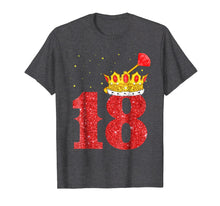 Load image into Gallery viewer, Funny shirts V-neck Tank top Hoodie sweatshirt usa uk au ca gifts for 18th Birthday Boy Gold Crown 18 Years old T-Shirt Gifts 1104849