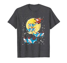 Load image into Gallery viewer, Santa Claus Riding Shark Christmas Tshirt Funny Xmas Gifts 852272